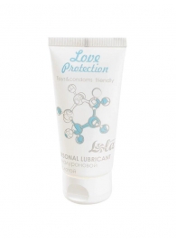 Увлажняющий лубрикант на водной основе Love Protection - 50 мл. - Lola Games - купить с доставкой в Новочеркасске