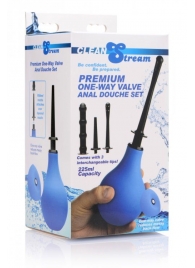 Анальный душ с 3 насадками Premium One-way Valve Anal Douche Set - XR Brands - купить с доставкой в Новочеркасске