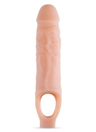 Телесный реалистичный фаллоудлинитель 9 Inch Silicone Cock Sheath Penis Extender - 22,86 см. - Blush Novelties - в Новочеркасске купить с доставкой