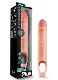 Телесный реалистичный фаллоудлинитель 10 Inch Silicone Cock Sheath Penis Extender - 25,4 см. - Blush Novelties - в Новочеркасске купить с доставкой