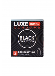 Черные презервативы LUXE Royal Black Collection - 3 шт. - Luxe - купить с доставкой в Новочеркасске