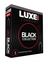 Черные презервативы LUXE Royal Black Collection - 3 шт. - Luxe - купить с доставкой в Новочеркасске