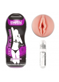 Телесный мастурбатор-вагина Sex In A Can Vagina Stamina Tunnel - Lovetoy - в Новочеркасске купить с доставкой