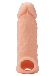 Телесная насадка EXTENDER WITH BALL STRAP 5.5 - 14 см. - Dream Toys - в Новочеркасске купить с доставкой