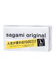 Презервативы Sagami Original 0.02 L-size увеличенного размера - 10 шт. - Sagami - купить с доставкой в Новочеркасске