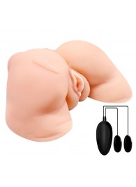 Телесная вибровагина Julie с 2 рабочими отверстиями - Baile - в Новочеркасске купить с доставкой