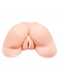 Телесная вибровагина Julie с 2 рабочими отверстиями - Baile - в Новочеркасске купить с доставкой