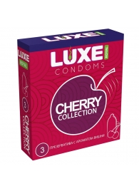 Презервативы с ароматом вишни LUXE Royal Cherry Collection - 3 шт. - Luxe - купить с доставкой в Новочеркасске