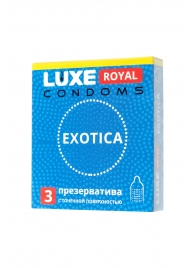 Текстурированные презервативы LUXE Royal Exotica - 3 шт. - Luxe - купить с доставкой в Новочеркасске