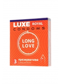 Презервативы с продлевающим эффектом LUXE Royal Long Love - 3 шт. - Luxe - купить с доставкой в Новочеркасске