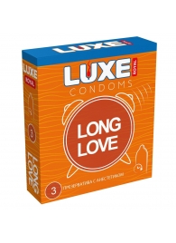 Презервативы с продлевающим эффектом LUXE Royal Long Love - 3 шт. - Luxe - купить с доставкой в Новочеркасске