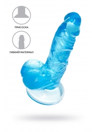 Голубой реалистичный фаллоимитатор Indy - 15,8 см. - A-toys