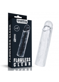 Прозрачная насадка-удлинитель Flawless Clear Penis Sleeve Add 1 - 15,5 см. - Lovetoy - в Новочеркасске купить с доставкой