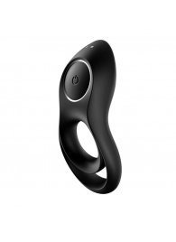 Черное эрекционное виброкольцо Legendary Duo - Satisfyer - в Новочеркасске купить с доставкой