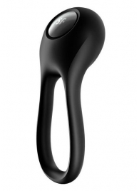 Черное эрекционное виброкольцо Majestic Duo - Satisfyer - в Новочеркасске купить с доставкой