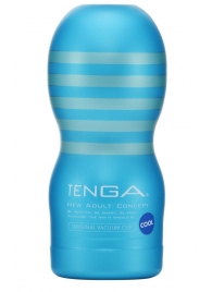 Мастурбатор с охлаждающей смазкой TENGA Original Vacuum Cup Cool - Tenga - в Новочеркасске купить с доставкой