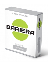 Ультратонкие презервативы Bariera Ultra Thin - 3 шт. - Bariera - купить с доставкой в Новочеркасске