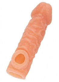 Телесная закрытая насадка с шершавой головкой Cock Sleeve Size S - 13,8 см. - KOKOS - в Новочеркасске купить с доставкой