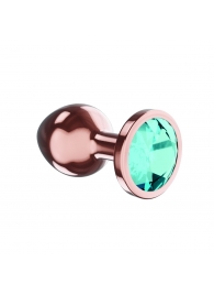 Пробка цвета розового золота с малиновым кристаллом Diamond Topaz Shine L - 8,3 см. - Lola Games - купить с доставкой в Новочеркасске