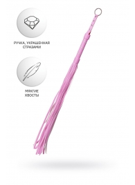 Розовый флоггер Anonymo - 64 см. - ToyFa - купить с доставкой в Новочеркасске