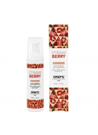 Разогревающее массажное масло  с ароматом клубники Gourmet Strawberry - 50 мл. - Exsens - купить с доставкой в Новочеркасске