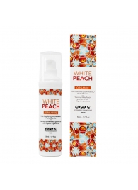 Разогревающее массажное масло Gourmet White Peach Organic с органическими ингредиентами - 50 мл. - Exsens - купить с доставкой в Новочеркасске