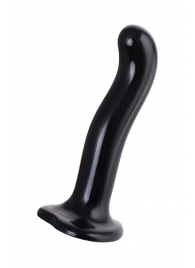 Черный стимулятор для пар P G-Spot Dildo Size M - 18 см. - Strap-on-me - в Новочеркасске купить с доставкой