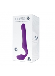 Лиловый безремневой страпон Queens M - Adrien Lastic - купить с доставкой в Новочеркасске