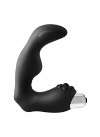 Черный вибромассажер простаты FantASStic Vibrating Prostate Massager - 11,3 см. - Dream Toys - в Новочеркасске купить с доставкой