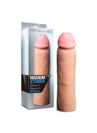 Телесная фаллическая насадка на пенис Magnum Xtender - 23 см. - Blush Novelties - в Новочеркасске купить с доставкой