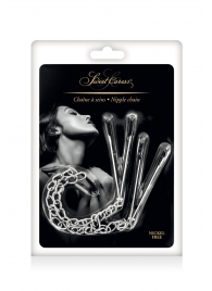 Регулируемые зажимы для сосков Sweet Caress Nipple Chain - Sweet Caress - купить с доставкой в Новочеркасске