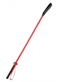 Красно-черный гладкий стек - 71 см. - Fetish Tentation - купить с доставкой в Новочеркасске