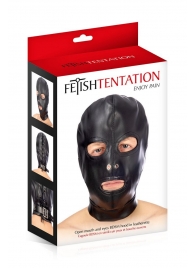Маска-шлем с прорезями для глаз и рта - Fetish Tentation - купить с доставкой в Новочеркасске