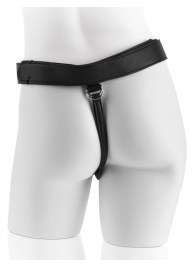 Страпон с телесной насадкой 7  Uncut with Strap on Harness - 18 см. - Pipedream - купить с доставкой в Новочеркасске