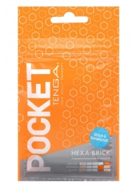 Карманный мастурбатор HEXA-BRICK - Tenga - в Новочеркасске купить с доставкой