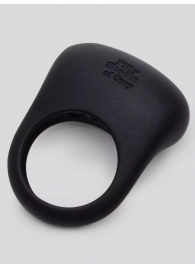 Черное эрекционное виброкольцо Sensation Rechargeable Vibrating Love Ring - Fifty Shades of Grey - в Новочеркасске купить с доставкой