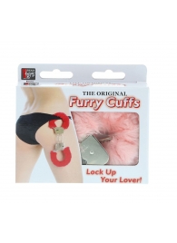 Металлические наручники с розовой меховой опушкой METAL HANDCUFF WITH PLUSH PINK - Dream Toys - купить с доставкой в Новочеркасске