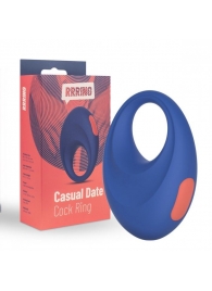 Синее эрекционное кольцо RRRING Casual Date Cock Ring - FeelzToys - в Новочеркасске купить с доставкой