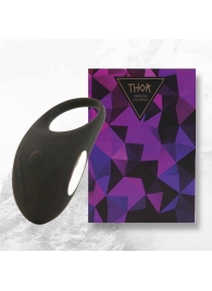 Черное эрекционное виброкольцо Thor Cockring - FeelzToys - в Новочеркасске купить с доставкой