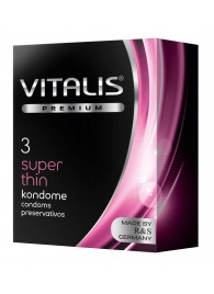 Ультратонкие презервативы VITALIS PREMIUM super thin - 3 шт. - Vitalis - купить с доставкой в Новочеркасске
