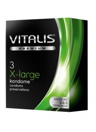 Презервативы увеличенного размера VITALIS PREMIUM x-large - 3 шт. - Vitalis - купить с доставкой в Новочеркасске