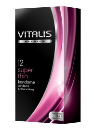 Ультратонкие презервативы VITALIS PREMIUM super thin - 12 шт. - Vitalis - купить с доставкой в Новочеркасске