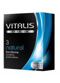 Классические презервативы VITALIS PREMIUM natural - 3 шт. - Vitalis - купить с доставкой в Новочеркасске
