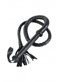 Длинный кожаный кнут с хлопушками на конце - ToyFa - купить с доставкой в Новочеркасске