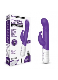 Фиолетовый массажер для G-точки Slim Shaft thrusting G-spot Rabbit - 23 см. - Rabbit Essentials