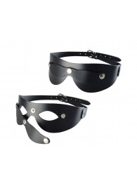 Черная кожаная маска  Новичок - Sitabella - купить с доставкой в Новочеркасске