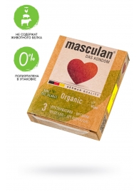 Экологически чистые презервативы Masculan Organic - 3 шт. - Masculan - купить с доставкой в Новочеркасске