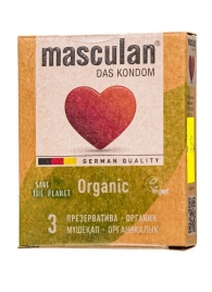 Экологически чистые презервативы Masculan Organic - 3 шт. - Masculan - купить с доставкой в Новочеркасске