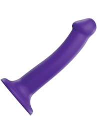 Фиолетовый фаллоимитатор-насадка Strap-On-Me Dildo Dual Density size M - 18 см. - Strap-on-me - купить с доставкой в Новочеркасске