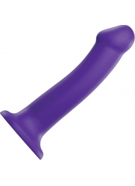 Фиолетовый фаллоимитатор-насадка Strap-On-Me Dildo Dual Density size L - 19 см. - Strap-on-me - купить с доставкой в Новочеркасске